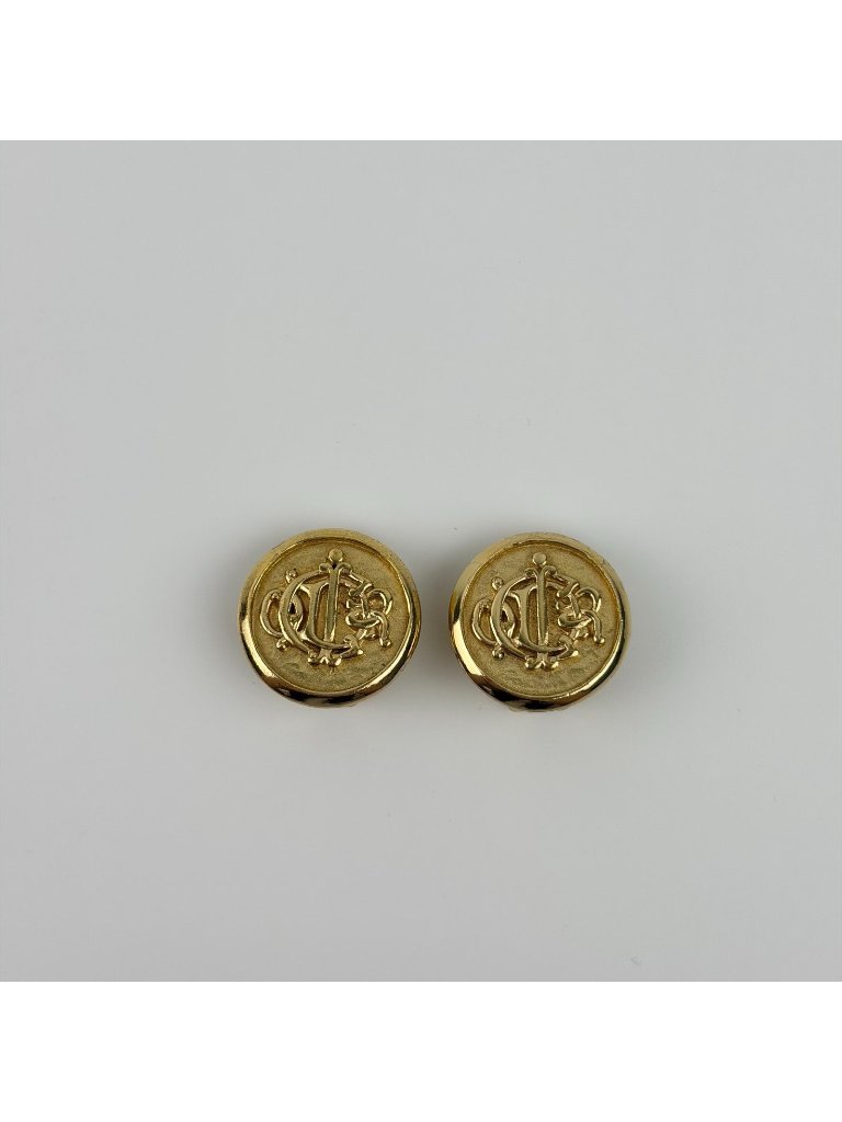 Dior Le Earrings Gold Vintage